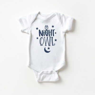 The Juniper Shop Night Owl Baby Bodysuit - 24mo - White