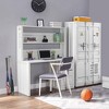 47" Cargo Desk White - Acme Furniture: L-Shaped Metal Frame, No Assembly, All Purpose Drawer - 4 of 4