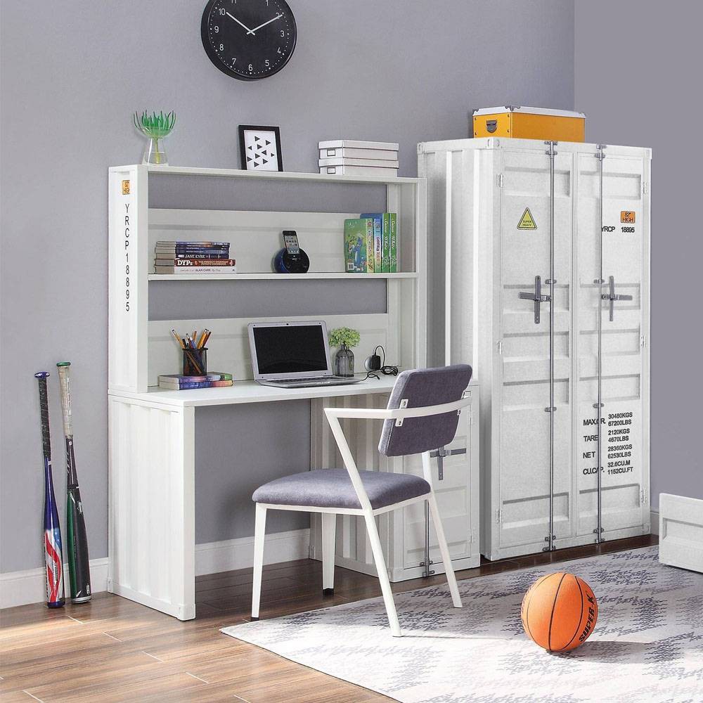 Photos - Office Desk 47" Cargo Desk White - Acme Furniture