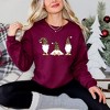 Simply Sage Market Women's Graphic Sweatshirt Leopard Gnomes - 2 of 4