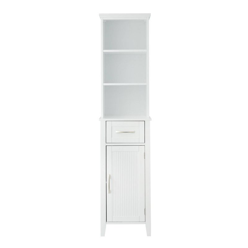 Newport Contemporary Wooden Linen Tower Cabinet White - Elegant Home Fashions, 6 of 11