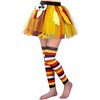 JOYFY Thanksgiving Day Costume Turkey Tutu Skirt and Socks Set for ThanksGiving Day - 2 of 4