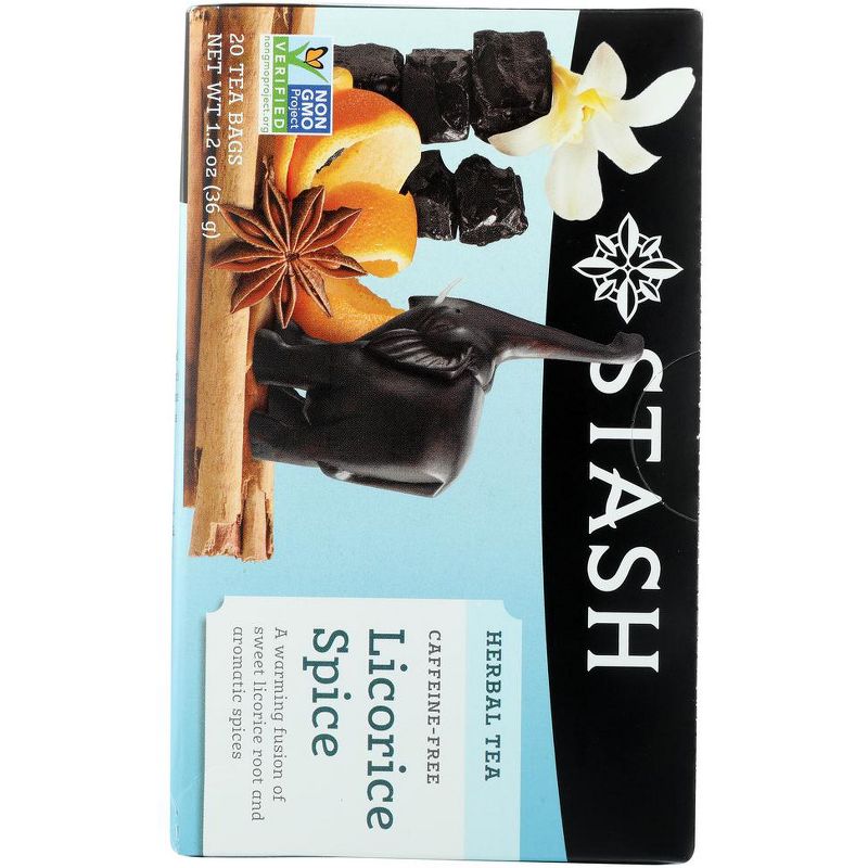 Stash Tea Premium Licorice Spice Herbal Caffeine Free Tea - Case of 6/20 Bags, 2 of 6