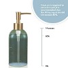LunaLulinlk Ceramic Soap Dispenser, Refillable Liquid Hand Soap Dispenser with Gold Pump (Green) - 2 of 4