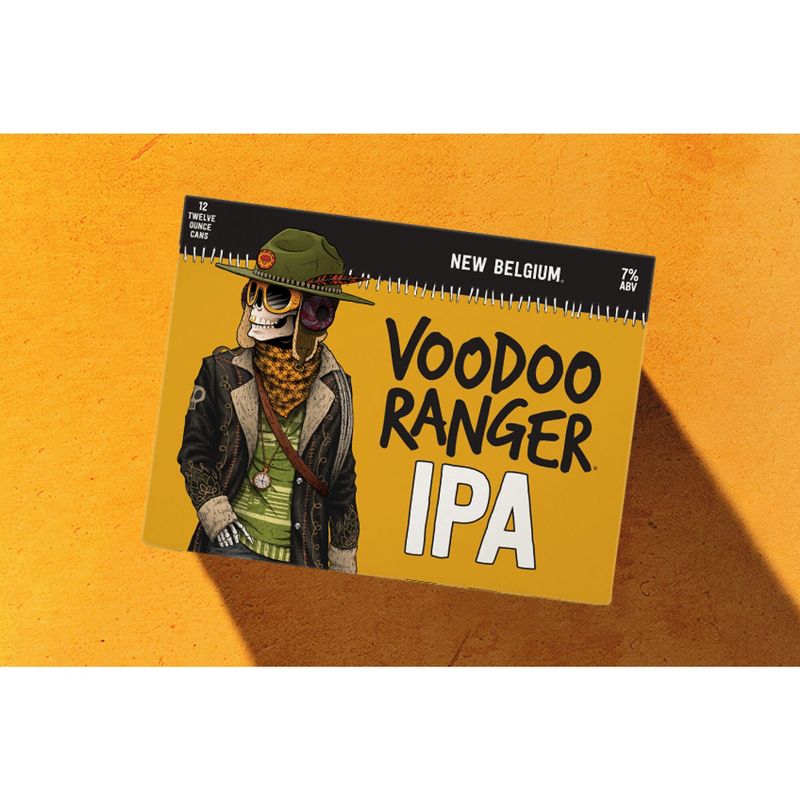 New Belgium Voodoo Ranger IPA Beer - 12pk/12 fl oz Cans, 4 of 10