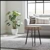 Decorative Rattan Tripod Stool or Side Table 25"H by Melrose - 3 of 3