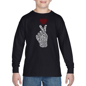 LA Pop Art Boy's Word Art Long Sleeve - K-Pop - 1 of 4