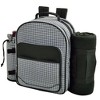 Picnic at Ascot Two Person Picnic Backpack with Soft Sided Cooler &  Blanket - 3 of 4