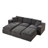108'' Chenille Cloud Modular Sectional Sofas with High-Density Sponge Seat and Freely Combinable Design - 3 of 4