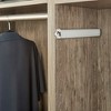Rev-A-Shelf Sidelines CVLSL-14 14" Steel Extendable Adjustable Designer Telescoping Closet Hanging Valet Rod with Mounting Hardware - 3 of 4