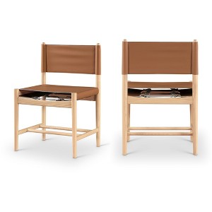 Meridian Furniture,Rawlins Vegan Leather Upholstered Dining Chair, Set of 2 - 1 of 4