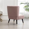 Roundhill Furniture Elon Contemporary Velvet Upholstered Accent Chair, Pink - 4 of 4