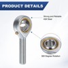 Unique Bargains Self-Lubricating Thread Joint Jam Nuts Rod End Bearing 2 Pcs - 2 of 4