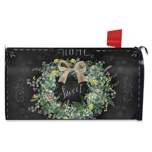 Briarwood Lane Everyday Mailbox Cover  - Standard Size - Home Sweet Home Wreath Mailbox Cover - 1 of 1