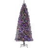 Acekool Snow Flocked Prelit Artificial Tree, Festive Decor for Home or Office - 2 of 4