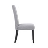 WestinTrends  Upholstered Linen Fabric Dining Chair (Set of 2) - 3 of 4