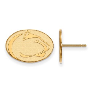 Black Bow Jewelry 14k Yellow Gold Penn State Nittany Lions NCAA Post Earrings - 1 of 3