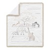 Sweet Jojo Designs Boy or Girl Gender Neutral Unisex Baby Crib Bedding Set - Serengeti Jungle Safari Animals Taupe and Brown 4pc - 3 of 4
