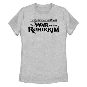 Women's The Lord of the Rings: The War of the Rohirrim Official Black Logo T-Shirt - 1 of 4