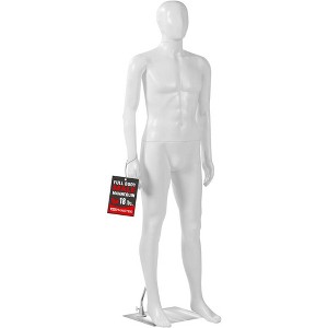 LifeMaster Premium 360° Rotating Mannequin High-Quality PP, Vivid Facial Expressions, Adjustable Dress Model, Easy Assembly, Stable Metal Base - 1 of 4