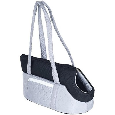 PETMAKER Cozy Cat Travel Soft Sided Pet Carrier, Grey/Black