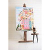 Wall Art – Acrylic Colorful Houses Painting on Handpainted Canvas by Kalalou - 4 of 4
