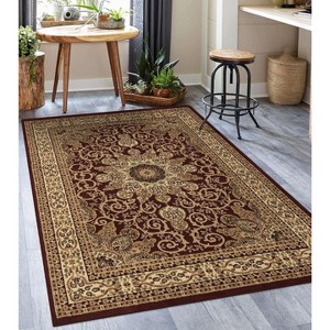 Luxe Weavers Floral Border Medallion Area Rug - 1 of 4