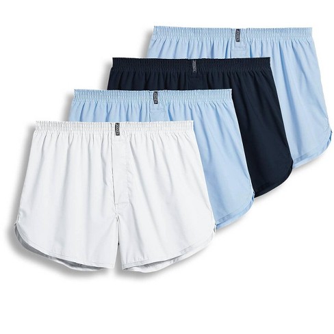 Jockey Men's Tapered 5 Boxer - 4 Pack M Icy Blue/White/Navy/Icy Blue