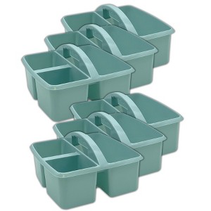 Teacher Created Resources® Plastic Storage Caddy, Calming Blue, Pack of 6 - 1 of 4