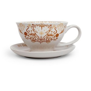 Silver Buffalo Harry Potter Grim 12-Ounce Ceramic Teacup and Saucer Set - 1 of 4