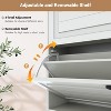 Acekool 4-Tier Shoe Storage Cabinet with 3 Flip Drawers & 2 Slide Drawers, Adjustable Shelves - 4 of 4