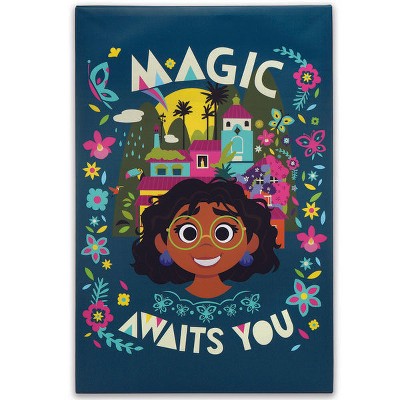 Open Road Brands Disney: Encanto Mirabel - Magic Awaits You Floral Canvas Wall Decor
