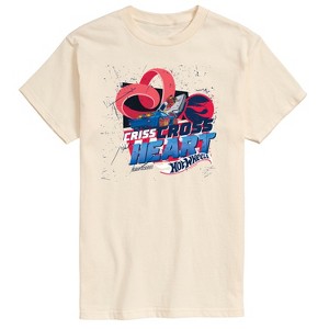 Men's - Hot Wheels - Criss Cross Heart Short Sleeve Graphic T-Shirt - 1 of 4