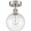 Access Lighting Port Nine 1 - Light Flush Mount in  Brushed Steel - 4 of 4
