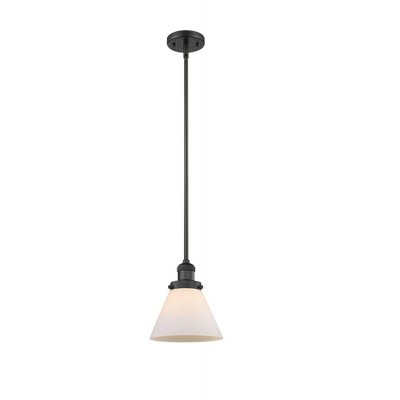 Franklin Restoration - 1 Light Cone Mini Pendant In IndustrialStyle-10 Inches Tall and 8 Inches Wide