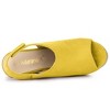 Allegra K Women's Espadrille Platform Heeled Wedges Sandals - 4 of 4