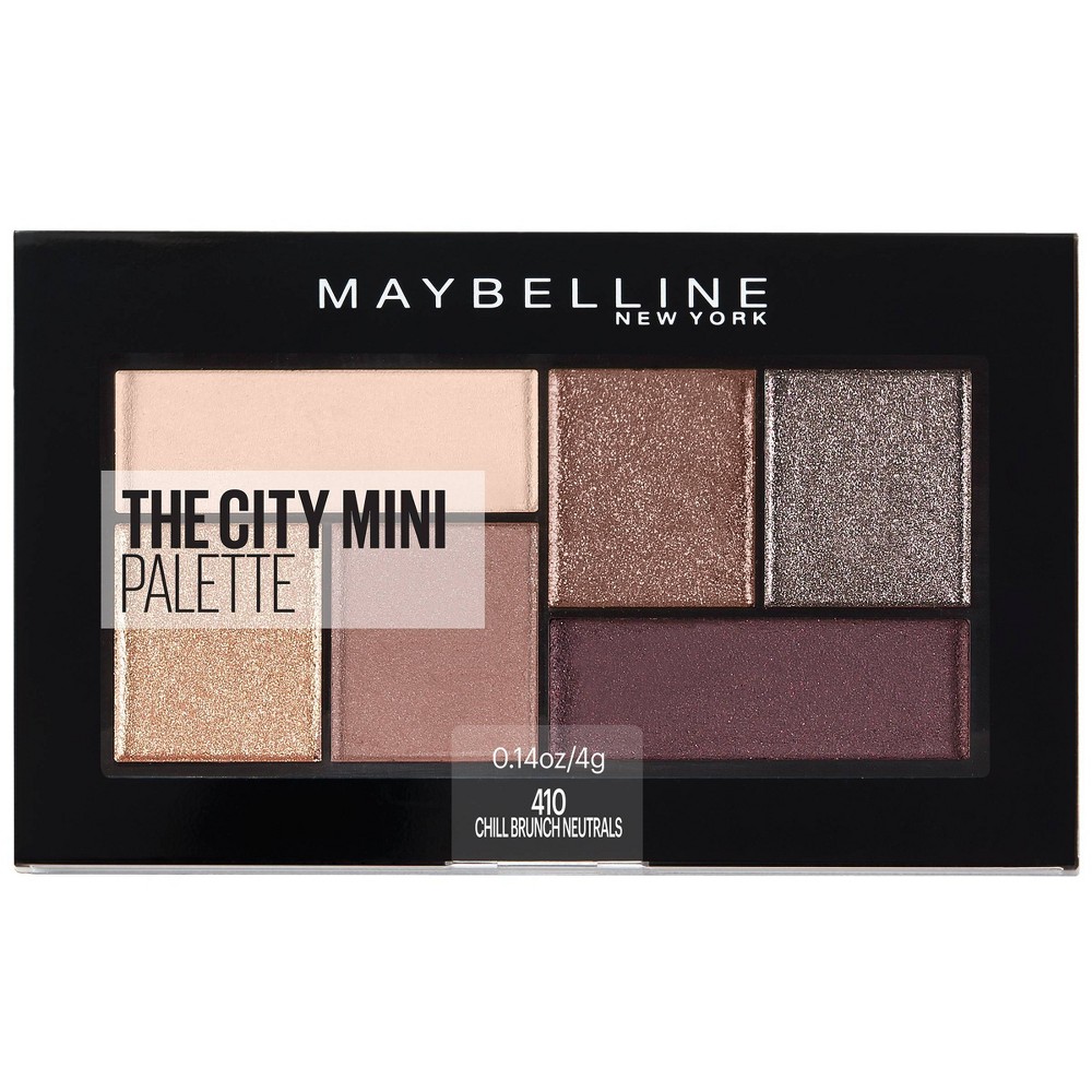 Photos - Other Cosmetics Maybelline MaybellineCity Mini Eyeshadow Palette - Chill Brunch Neutrals - 0.14oz: Sa 