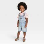 OshKosh B'gosh Toddler Boys' Solid Sleeveless Shortalls - Blue Denim