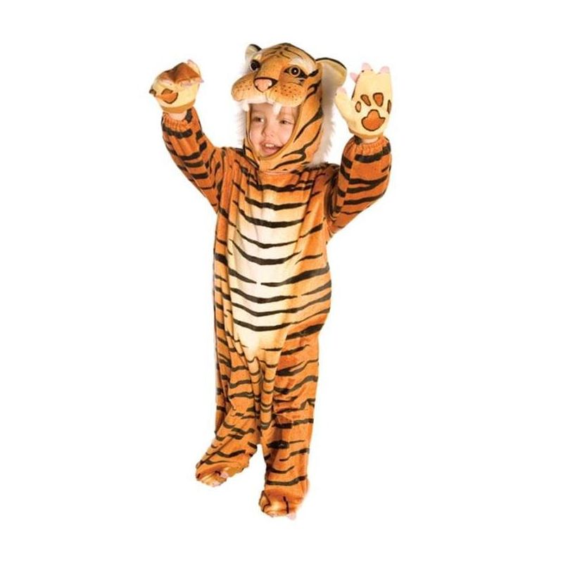 Underwraps Costumes Brown Plush Tiger Costume Infant, 1 of 2