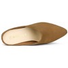 Allegra K Women's Pointed Toe Slip on Block Heel Slide Mules - 4 of 4
