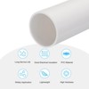 Unique Bargains PVC Water Plumb DIY Crafts High Impact Rigid Round Pipes 8" Length - 3 of 4