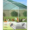 XBRIGH Large Metal Chicken Coop Run with Spire Roof – Outdoor Poultry Cage with Waterproof & UV-Resistant Cover for Chickens,Ducks in Yard or Farm Use - 3 of 4
