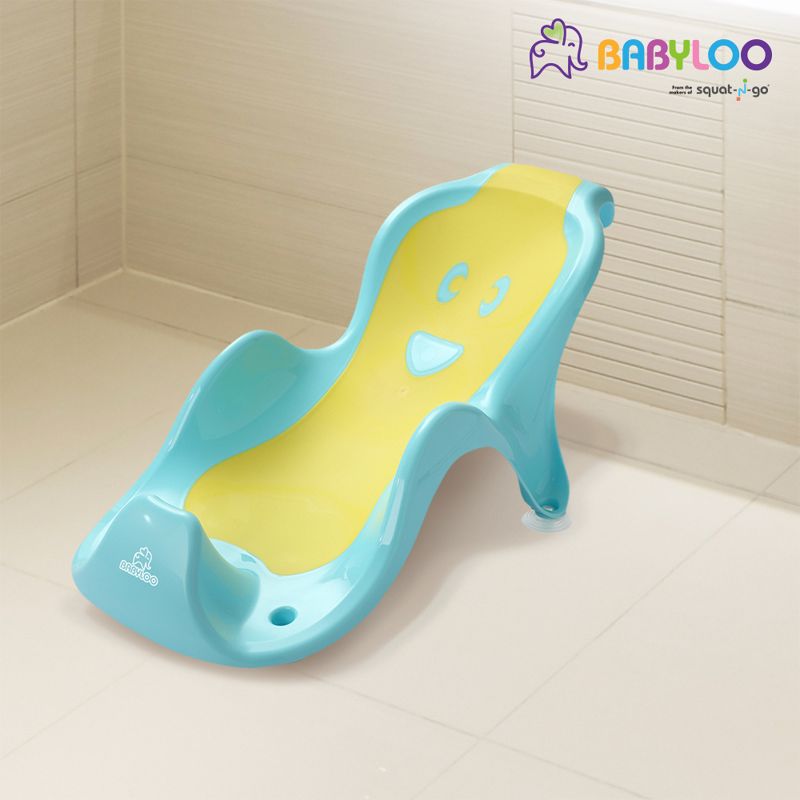 Babyloo Smilee No Slip Infant Child Baby Bathtub Bathing and Washing Cradle w/ Suction Cups fits Most Standard Tubs, Showers, & Babyloo Bathtubs, Blue, 5 of 6