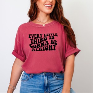 Simply Sage Market Every Little Thing Wavy Garment Dyed Tee - 1 of 4