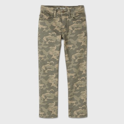 camo slim fit jeans