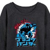 Women's - Marvel - Black Panther Katakana Lightweight French Terry Wide Neck Long Sleeve Shirt - 2 of 4