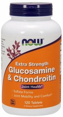 Glucosamine & Chondroitin Extra Strength by Now Foods  -  120 Tablet
