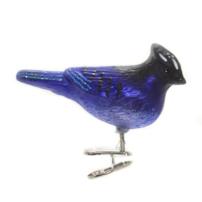 Old World Christmas 2.5" Steller's Jay Ornament Bird North America  -  Tree Ornaments