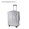 Unique Bargains PVC Waterproof Universal Suitcase Luggage Dust Cover with Fastener Transparent 1 Pc - 3 of 4
