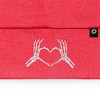 Dalix Heart of Bones Embroidered Beanie Skeleton Warm Winter Knit Hat for Women - 2 of 4